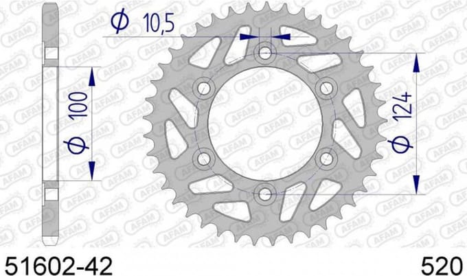 Couronne de transmission Afam pour Moto Ducati 800 Monster 2003 à 2004 Neuf