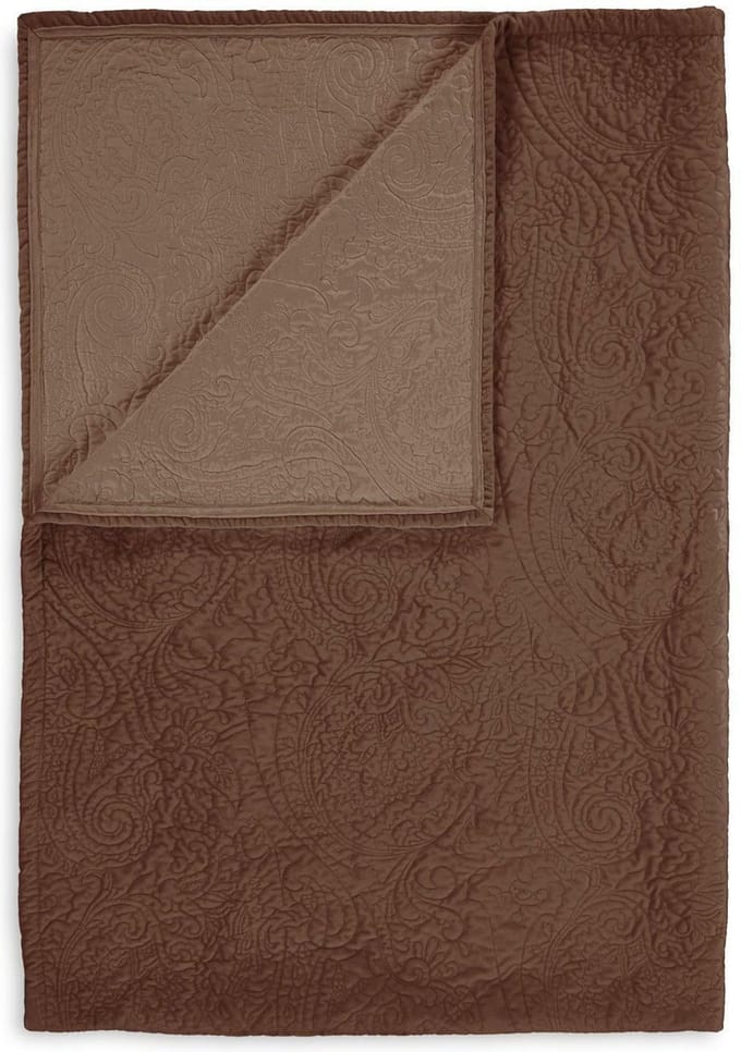 Essenza Roeby Sprei Chocolade - 220x265 cm