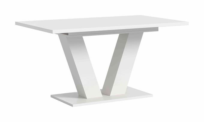 Motion eettafel V uitschuifbaar wit NB wit NB - 90x150x76cm