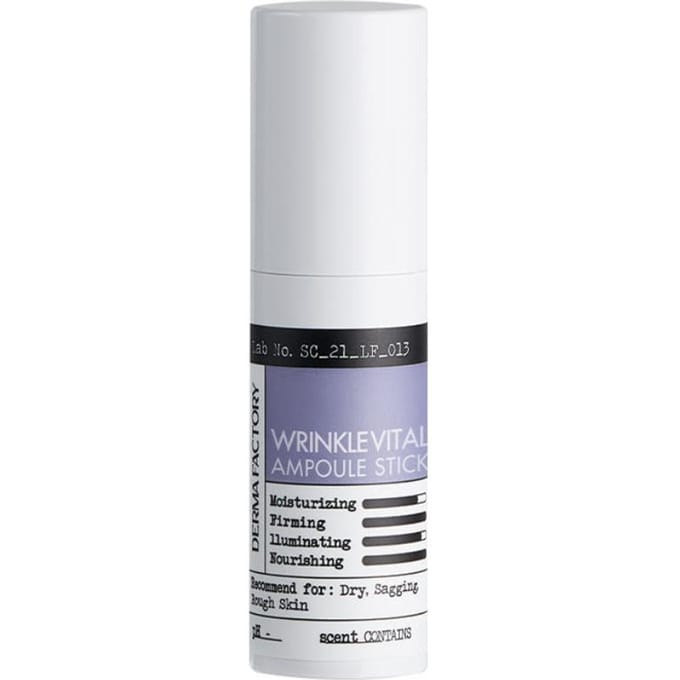 Derma Factory Ampoule Stick Vitalité Rides 10g Baume Multi-Usage Anti-Rides Éclaircissant 2ea