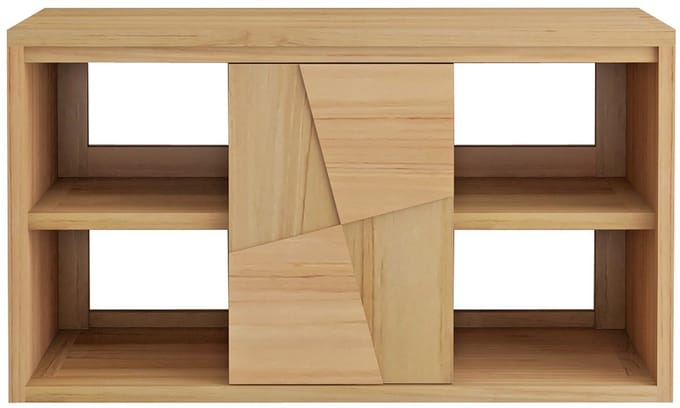 Vente-unique Zwevende onderkast in teakhout- B80 cm - SUMBAWA
