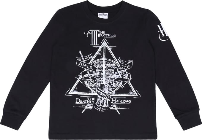 Zwarte HARRY POTTER blouse met lange mouwen