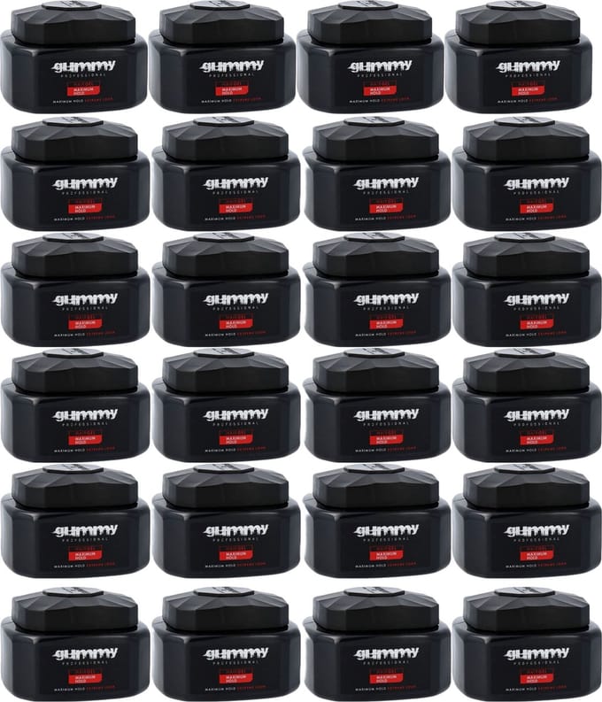 Gummy Hairgel Maximum Hold 500ml Rood - 24 Stuks