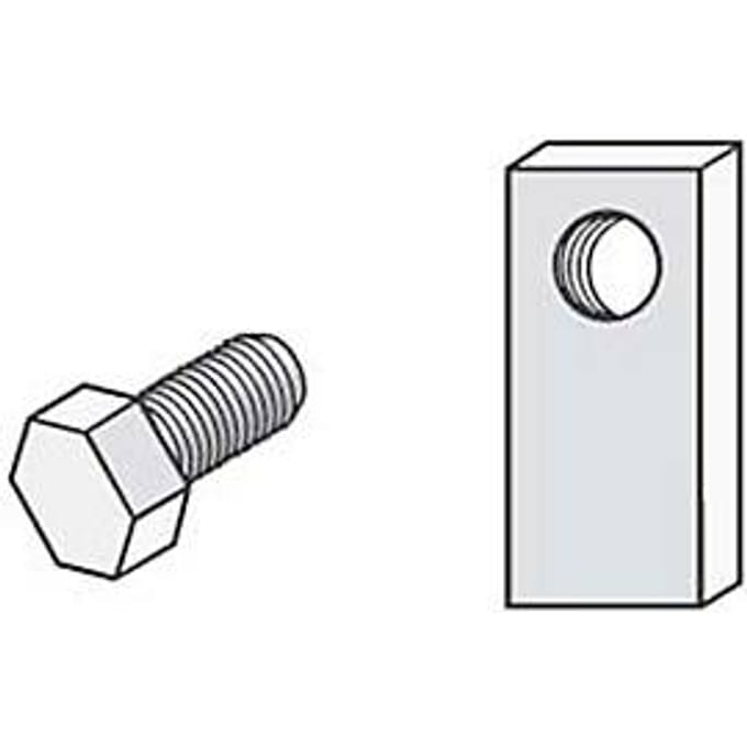 Schroeven, met lange moeren, schroefsysteem