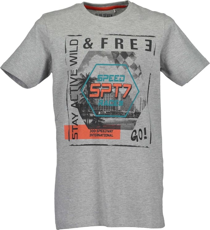 Blue Seven - Jongens shirt - Grijs - Maat 152