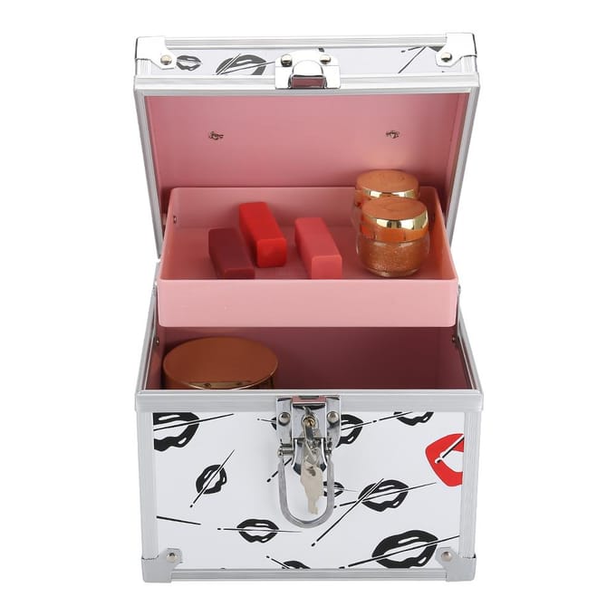 Professionele Cosmetische Opbergdoos Draagbare Opbergruimte Sieradendoos Make-up Organizer Doos(S) gray