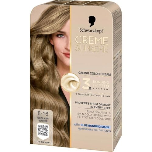 Schwarzkopf Creme Supreme 8-16 Cool Ash Blonde 1 st