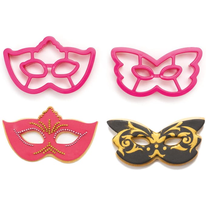Uitstekers Masker Maskers   2 Stuks Vormpjes