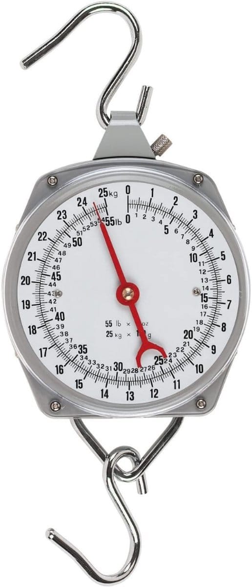 AHD® Hangweegschaal - Weegschaal - Zilver - ‎ 25cm x 25cm x 9cm