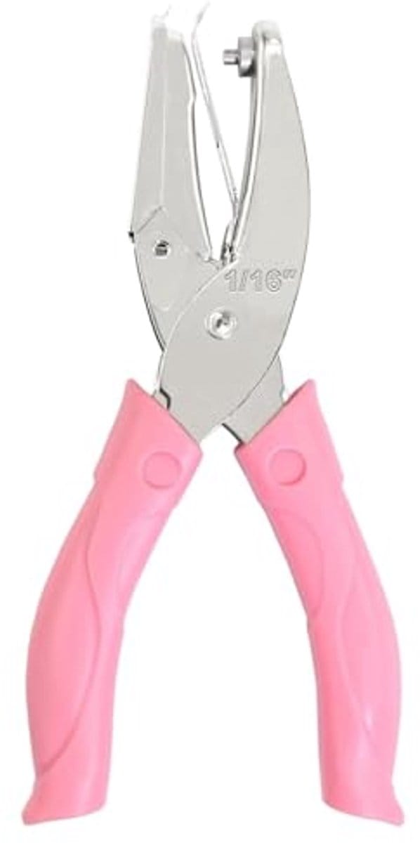 Handheld Metalen Papier Perforator voor Creatief Gebruik - Kleine Cirkelvormige Perforator
