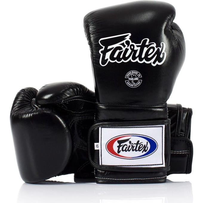 Fairtex Echt Leer Bokshandschoenen BGV9 Zwart 14oz