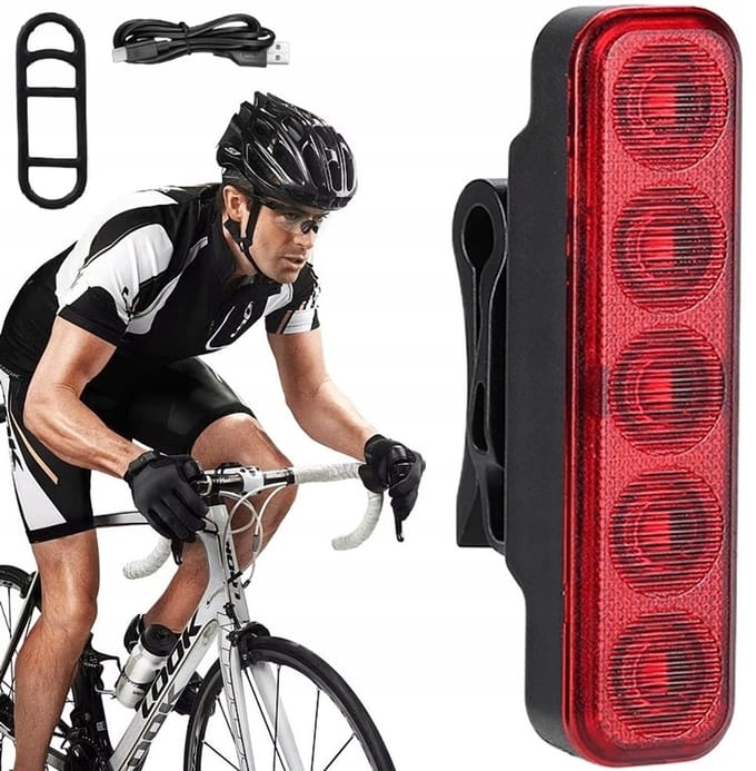 Sterke COB LED Fietslamp Achter - 4 Modi - USB-C Oplaadbaar