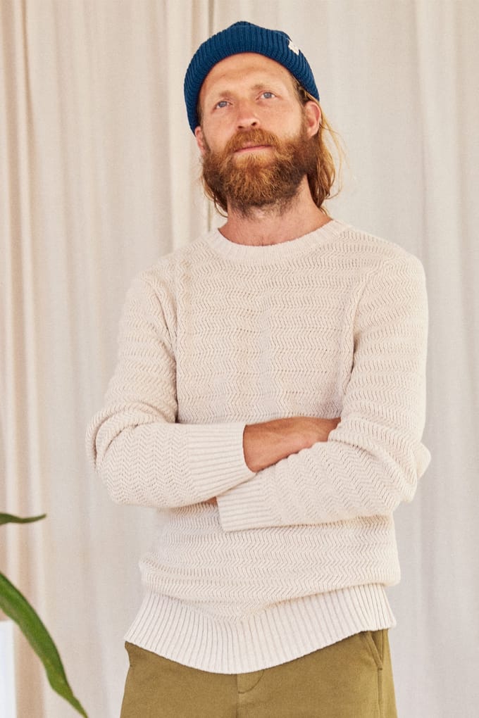 TWOTHIRDS Fonda Knit Linen Taglia: XL | Maglioni a maglia Outlet | Uomo | Bianco