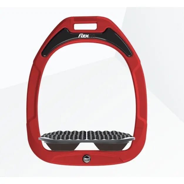 Endurance stijgbeugels Rood/Grijs/Bruin Flex-On Green Composite