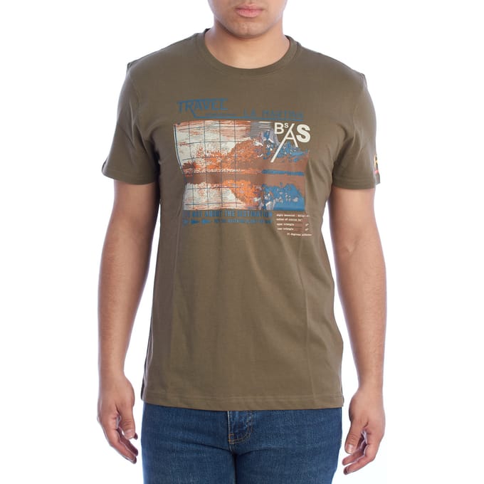 YMR312-JS206 Heren Regular Fit T-shirt met korte mouwen