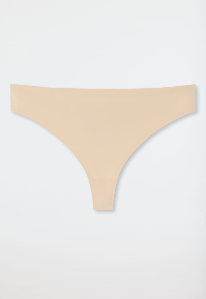SCHIESSER Invisible Soft string (1-pack) - dames string microvezel zandkleur