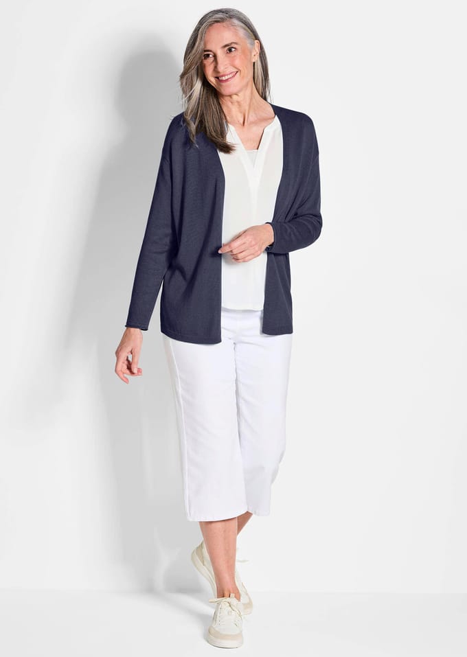 Cardigan - marine - Gr. 54 van Goldner Fashion