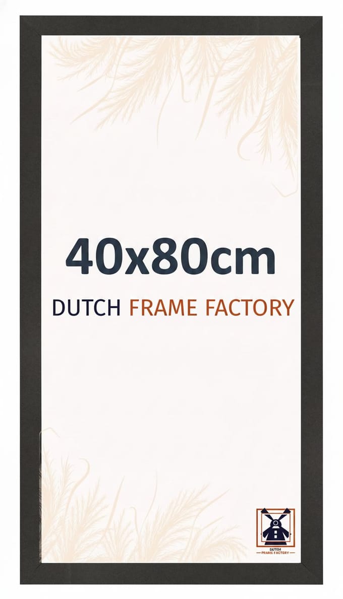 Fotolijst 40x80 cm - MDF - Zwart Mat - Benno
