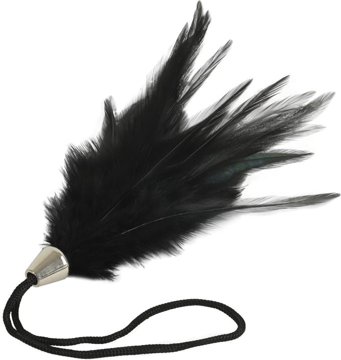 Banoch | Tantra long feather black | streel veer zwart