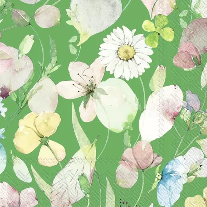 Servetten "Sada Apple Green" 33x33 cm
