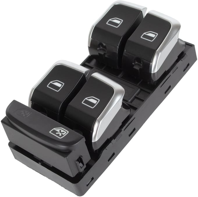 M MODECAR Audi A4 B8 - Elektrisch Raampaneel - Chromen Afwerking