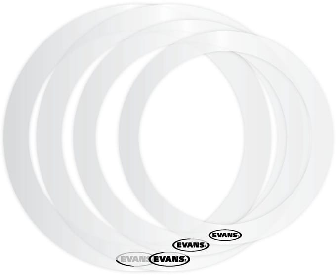 Evans E-Ring Pack Rock 10",12",14",16" - Accessoire voor drumvellen
