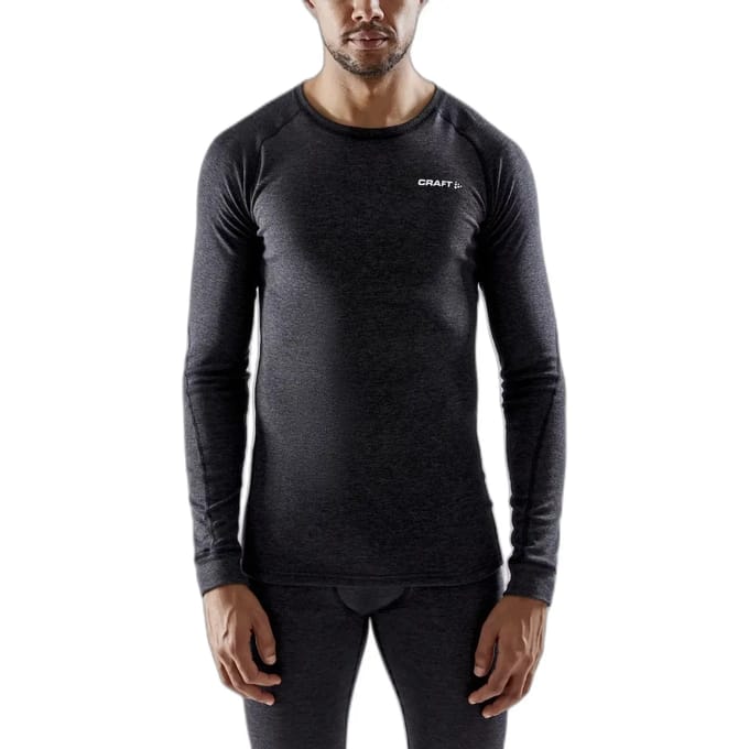 Craft - Core Wool Merino LS Tee - Thermoshirt - Heren - Zwart - XXL