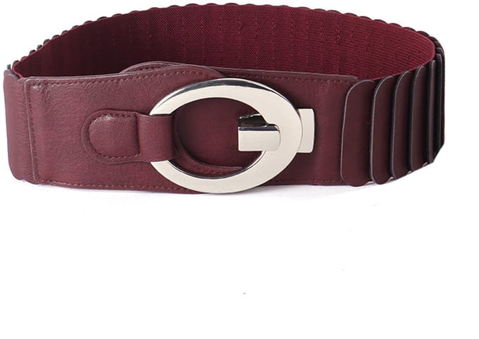 Giuliano Elastische Riem - Bordeaux - made in Italy - Dames - Elastische Tailleriem