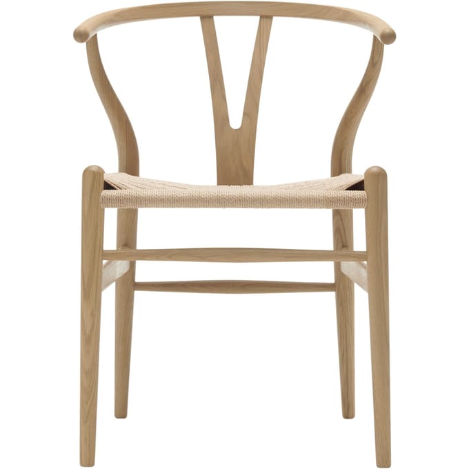 Carl Hansen & Søn - CH24 Y Wishbone stoel eiken - Vlecht natuur - eiken gezeept - bruin