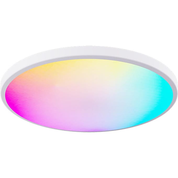 RGBCW Full Color Plafondlamp Ronde LED Plafondlamp Armatuur voor Slaapkamer Woonkamer 110V-130V wit