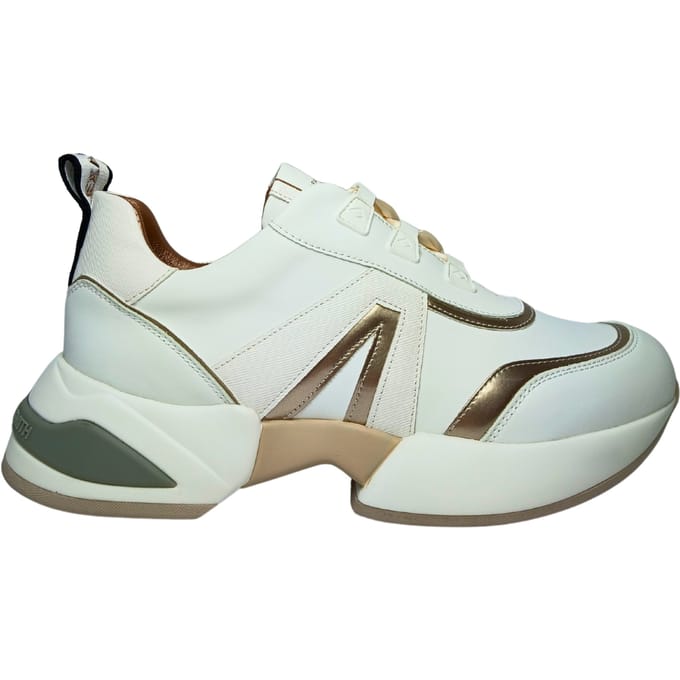 Damesschoenen Alexander Smith Marble vrouw wit Gold sneakers