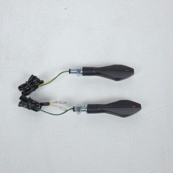 Paar knipperlichten Led HUNTER zwart mat Chaft voor motor Yamaha IN202 Nieuw
