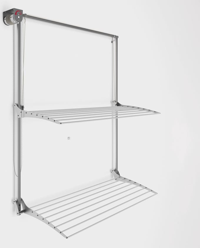 Foxydry Wall Plus 128 cm wanddroogrek -bediening links- 128 x 52 x 137 cm