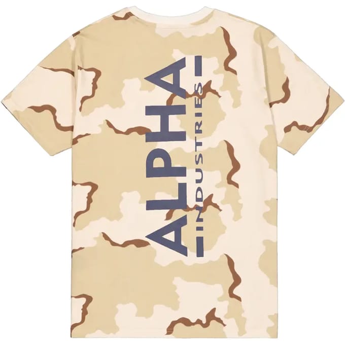 T-shirt met bedrukking op de rug Alpha Industries