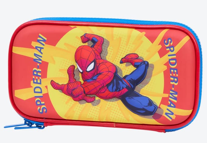 Marvel Spider-Man Etui - Hardcase Pennenzak - Rood/Blauw - Stevige Harde Kaft met Rits - Schoolartikelen Jongens