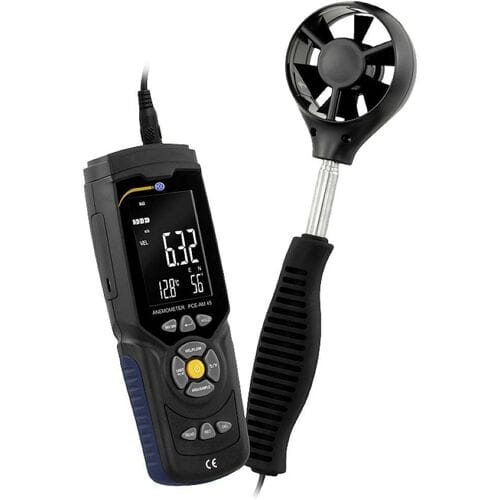 PCE Instruments PCE-AM 45 Windmeter 0.3 tot 45 m/s Met temperatuurmeting
