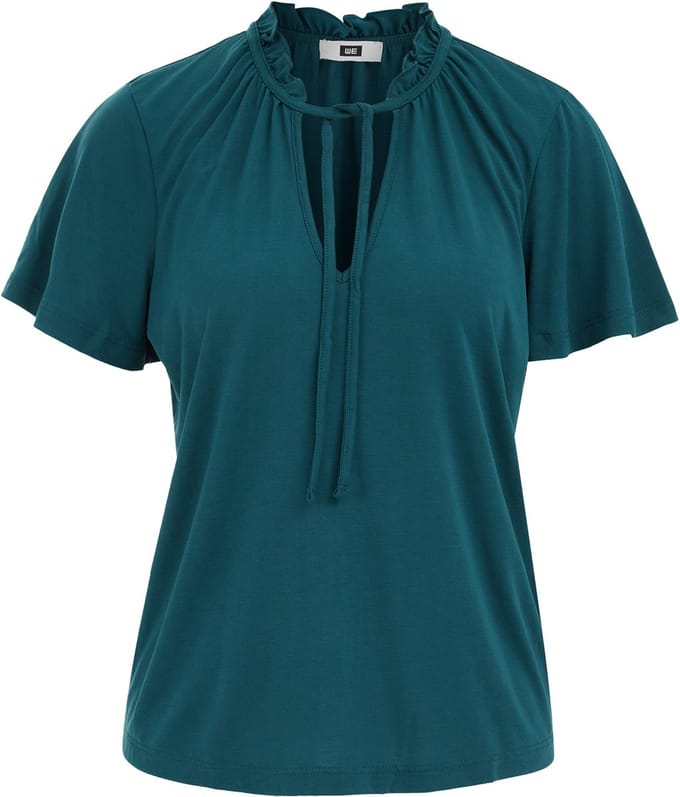 WE Fashion Dames T-shirt met ruches