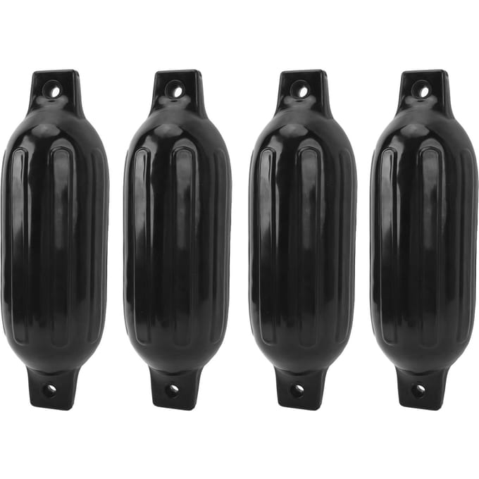 Kit Pare-chocs Bateau Gonflable Bouées Côtelées Protectrices Amarrage pour Yacht Ponton Bateau de Pêche Marine gray