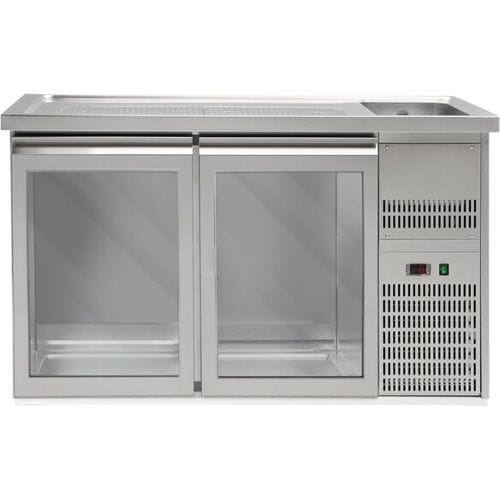 GGM Gastro Biertheke Premium PLUS - 1550x700mm - 2 Glastüren