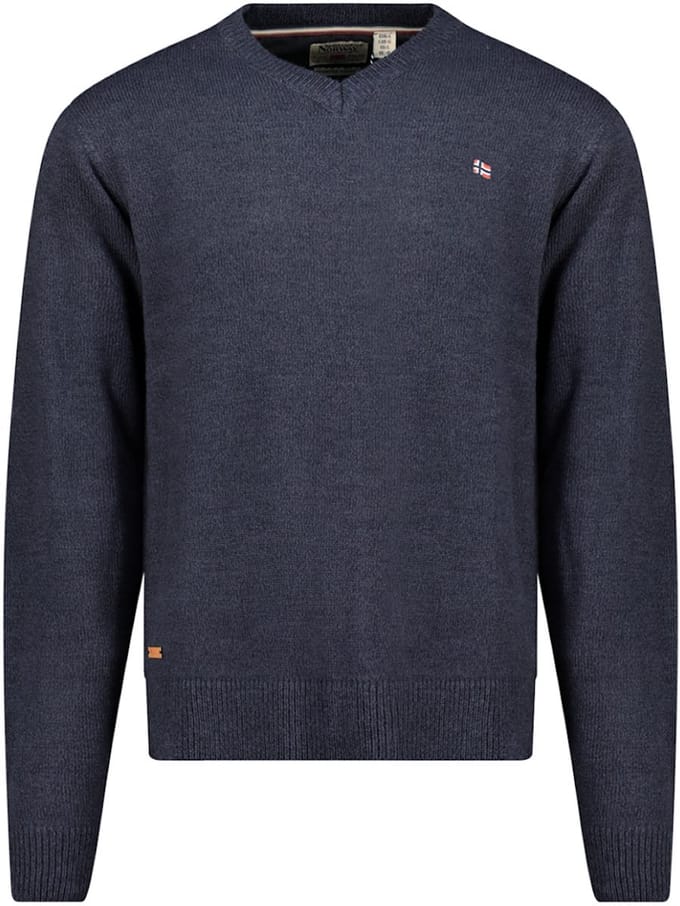 Geographical Norway Premium Heren Trui Froste V-Hals Gebreid - S