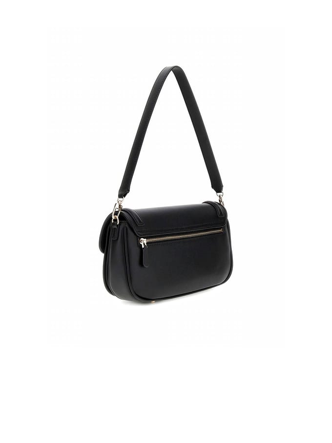 GUESS schoudertas Dea Flap Shoulder Bag Black zwart