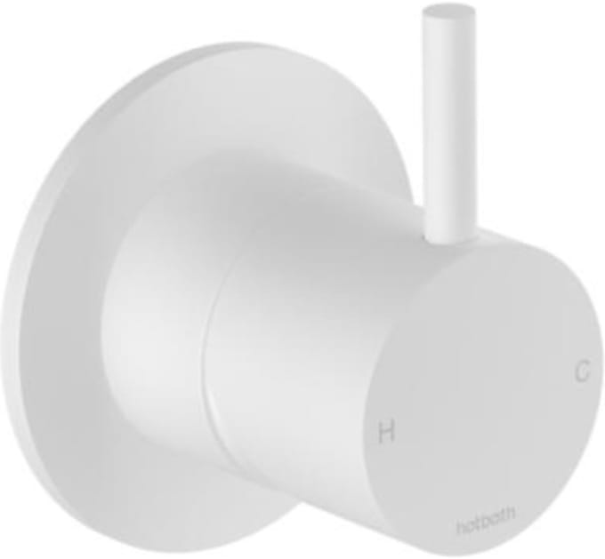 Hotbath Cobber CB131EXT afbouwdeel inbouw mengkraan mat wit