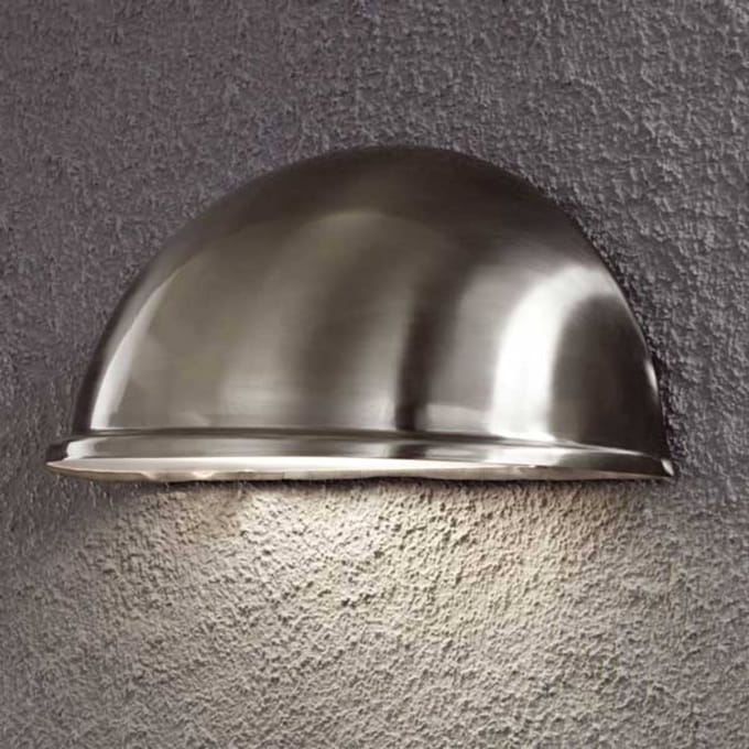 Konstsmide Buitenwandlamp Torino E27, roestvrij staal