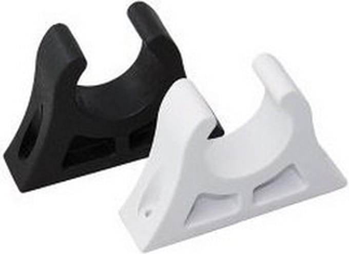 Bootshaak houder klem (Per 2 verpakt) - Diam. 32mm - Wit