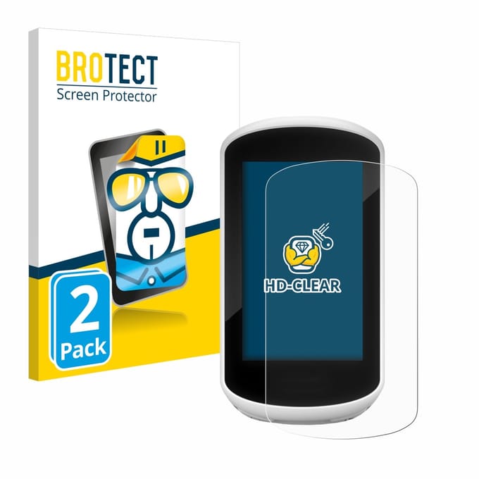 BROTECT - Screenprotector voor Garmin Edge Explore 2018 - Folie Beschermfolie transparant 2 Stuks