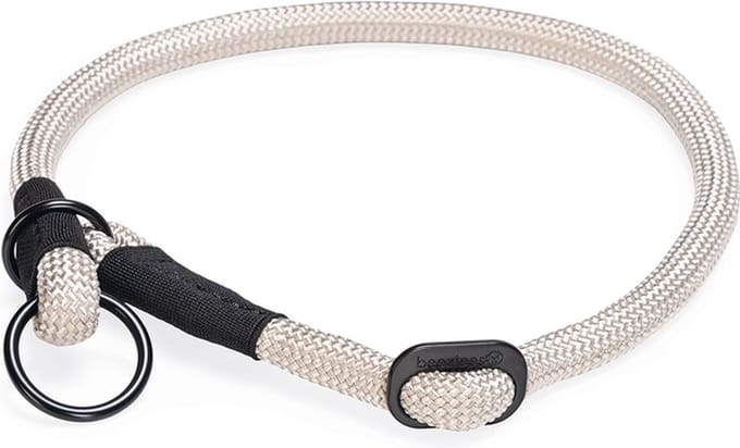 Beeztees Premium Parinca - Hondenhalsband - Rond - Nylon - Grijs - 60x1,