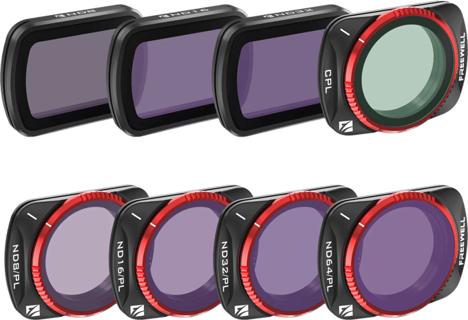 Freewell DJI Osmo Pocket 3/4 Filters All Day 8 Pack