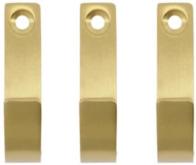 Meraki Haken Thapsus messing - 3 stuks
