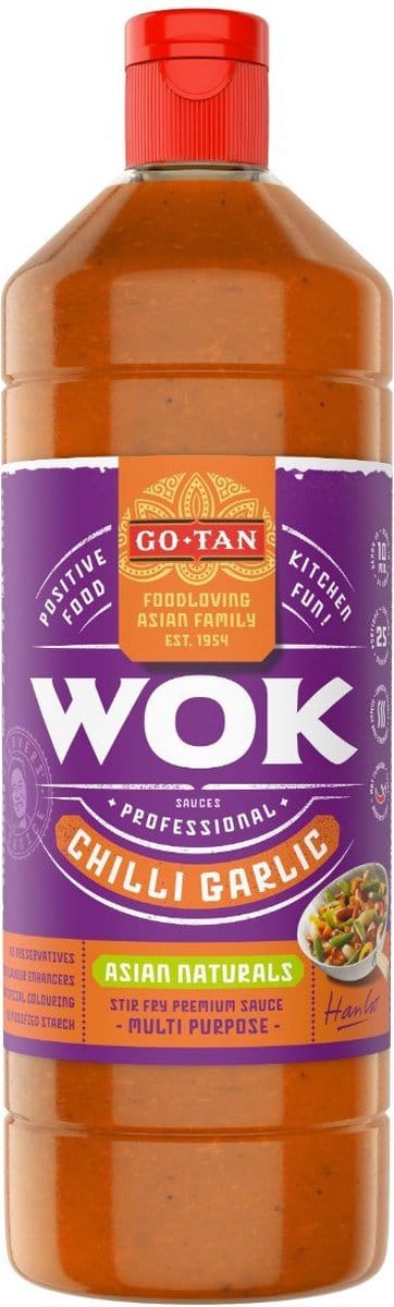 Go-tan - Woksaus Chilli Garlic - 1ltr
