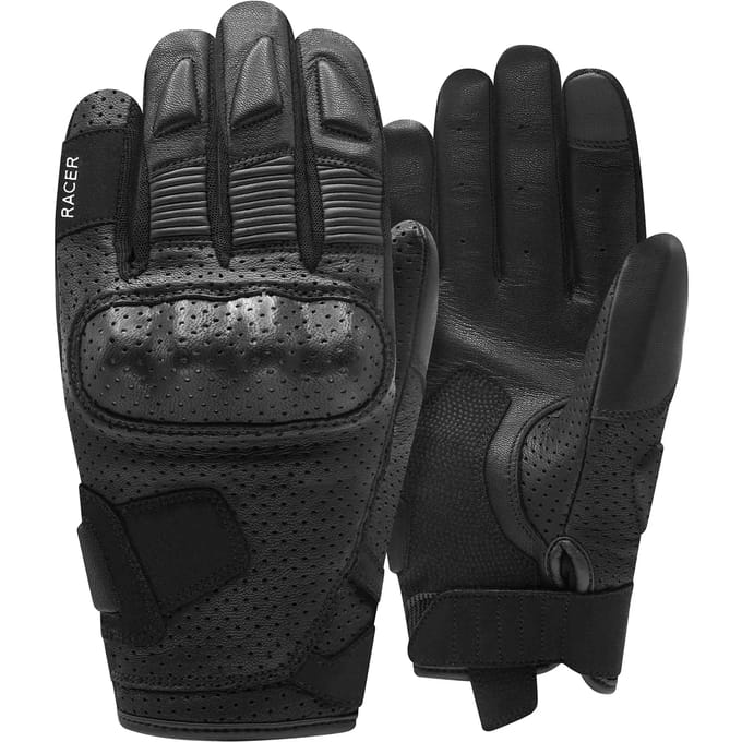 Leren motorhandschoenen voor de zomer Racer Meta2 Evo